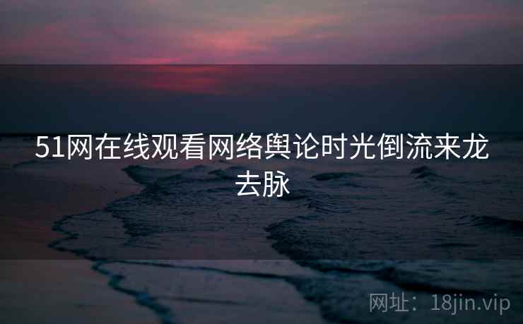 51网在线观看网络舆论时光倒流来龙去脉